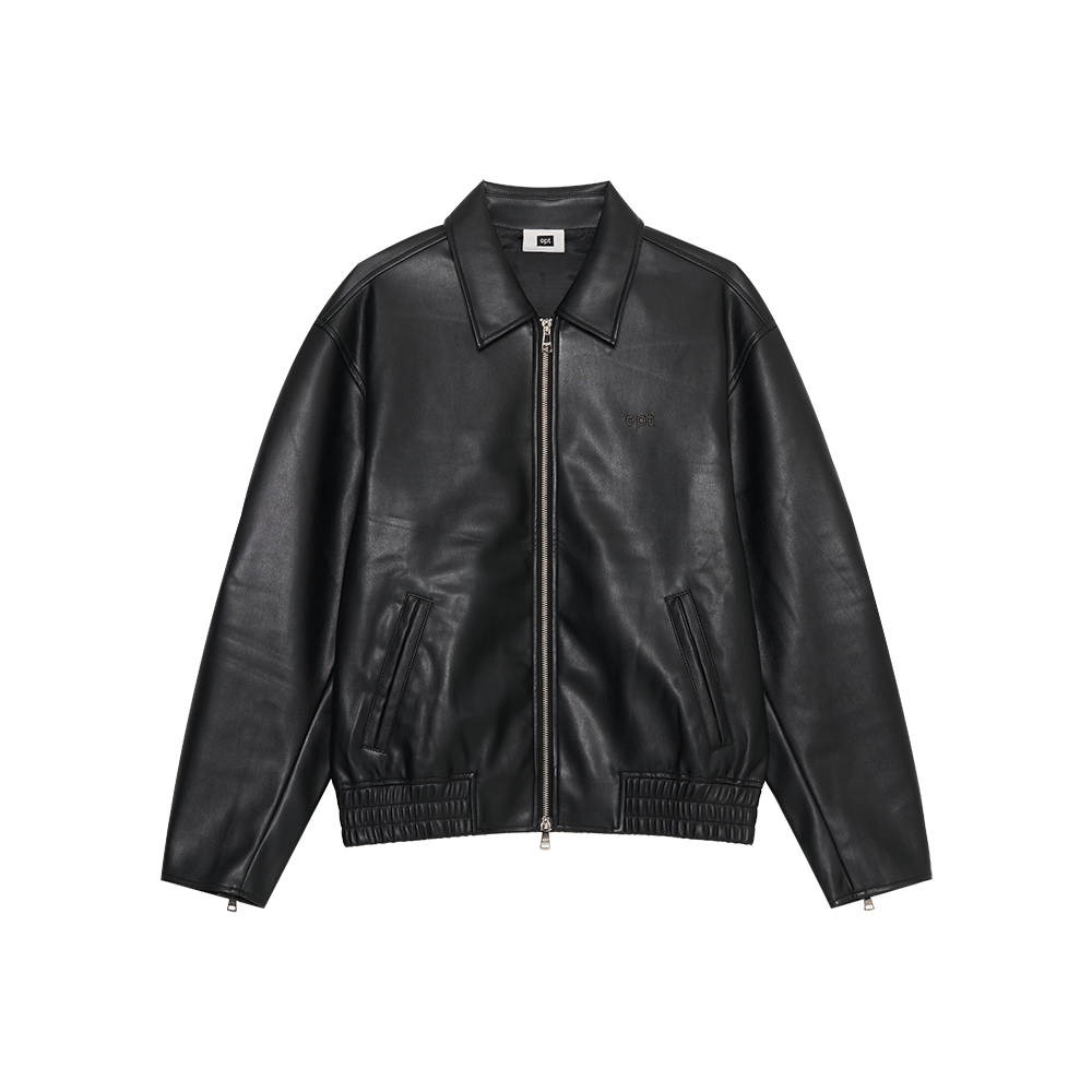EP5FN3JK00110 EPT Faux Leather Jacket Black
