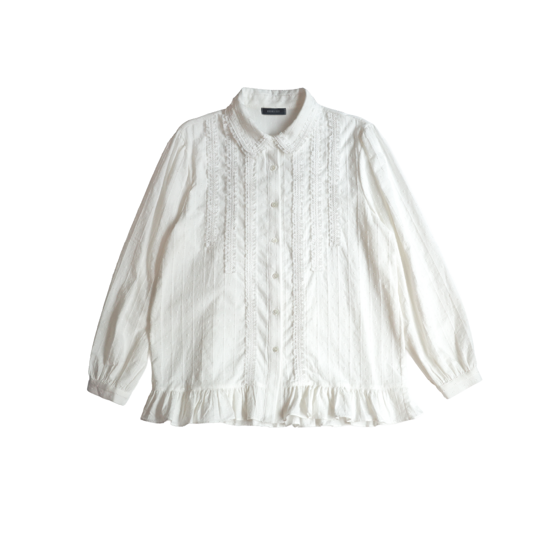 KS5CRSH001WH Kookeesee Bella Lace Blouse White