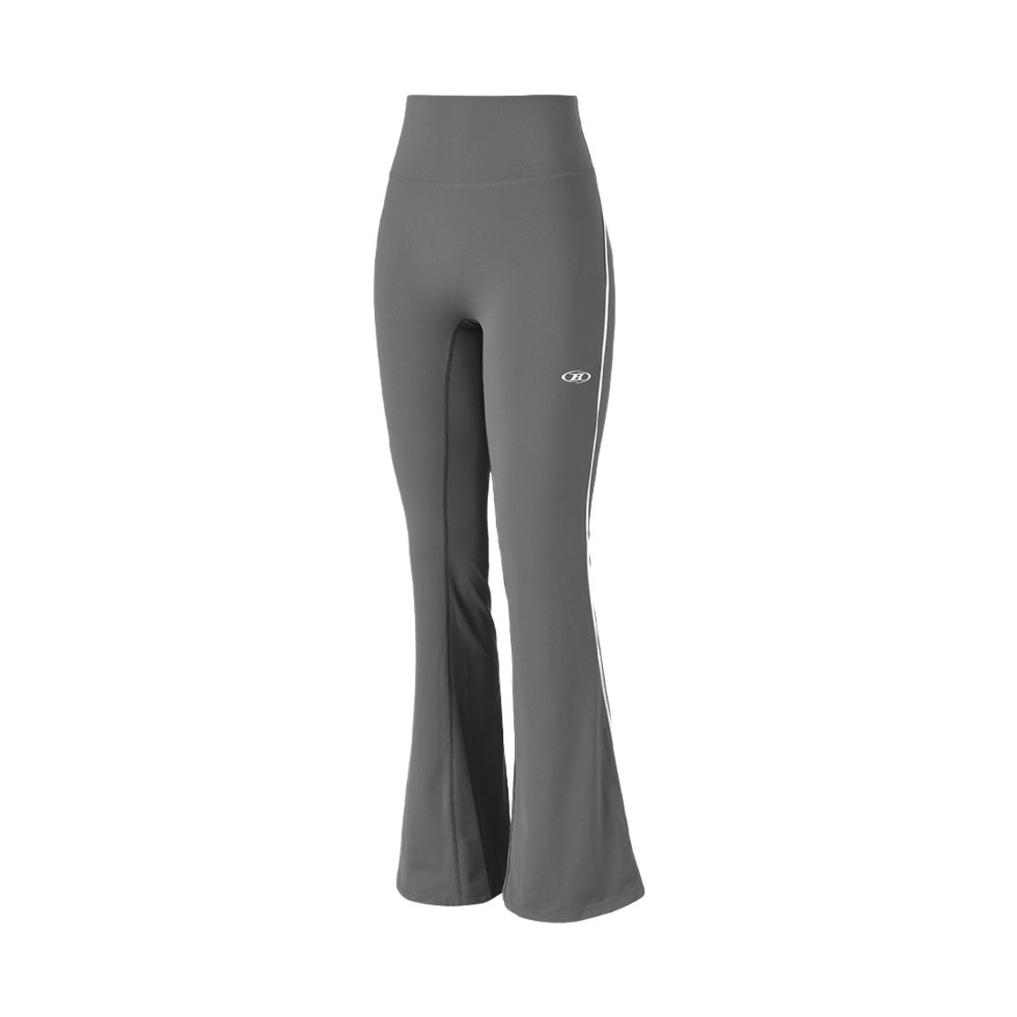 BG3WRP145CH BORN TO WIN W Piping Fleece Boots Cut Leggings Charcoal