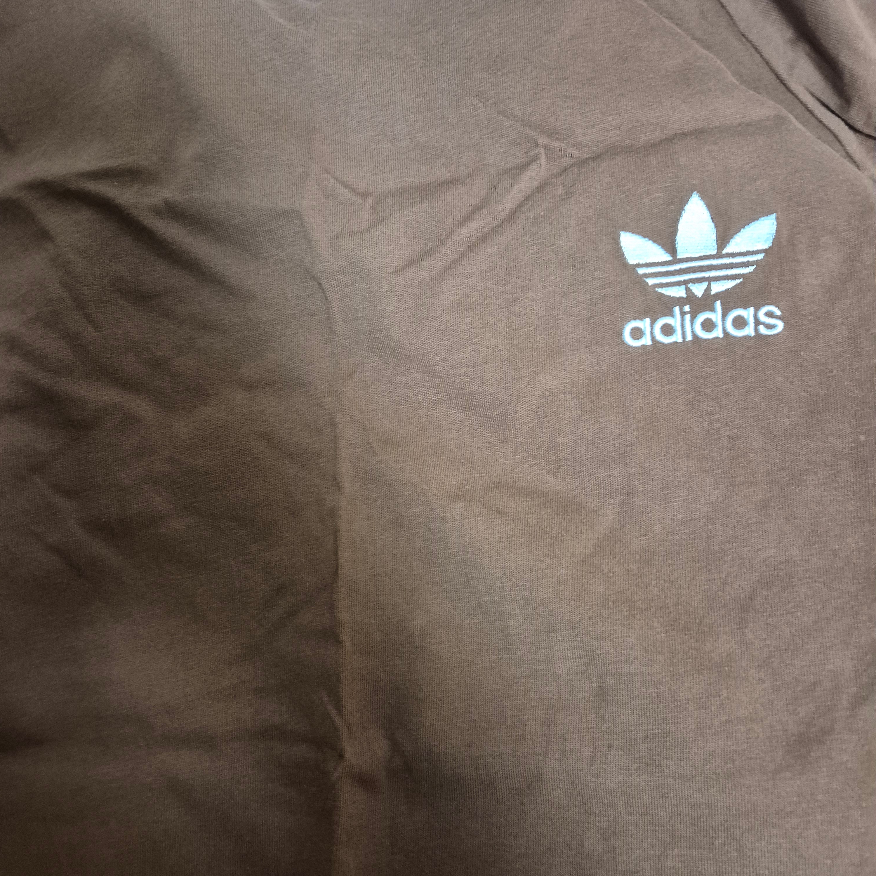 Adidas 3S T-Shirt Fox Brown - KR Sizing 착용 스타일