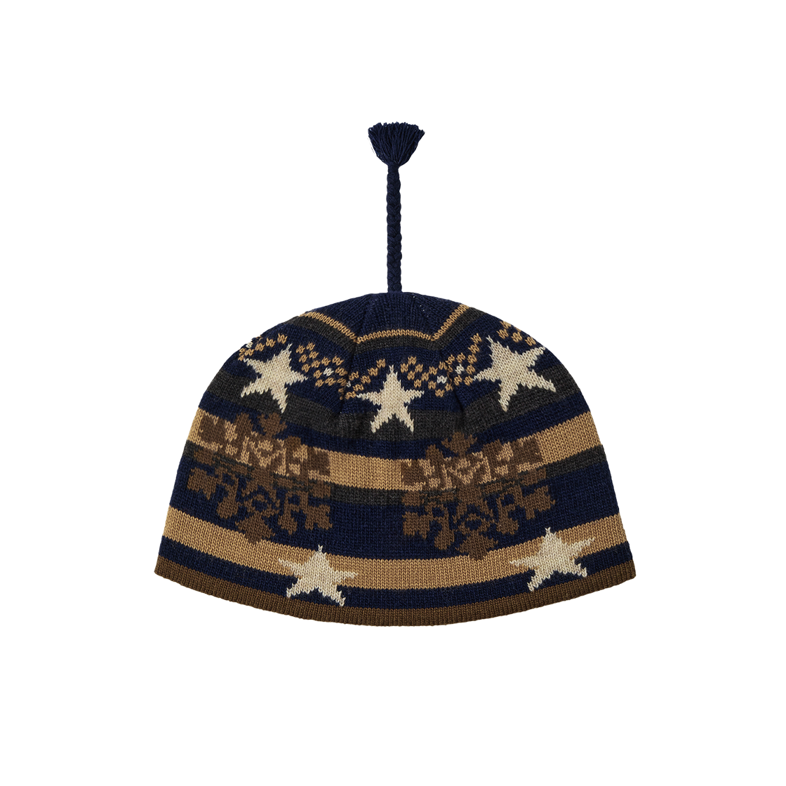 에이이에이이 스노우 태슬 비니 다크 네이비(AEAE Snow Tassel Beanie Dark Navy)