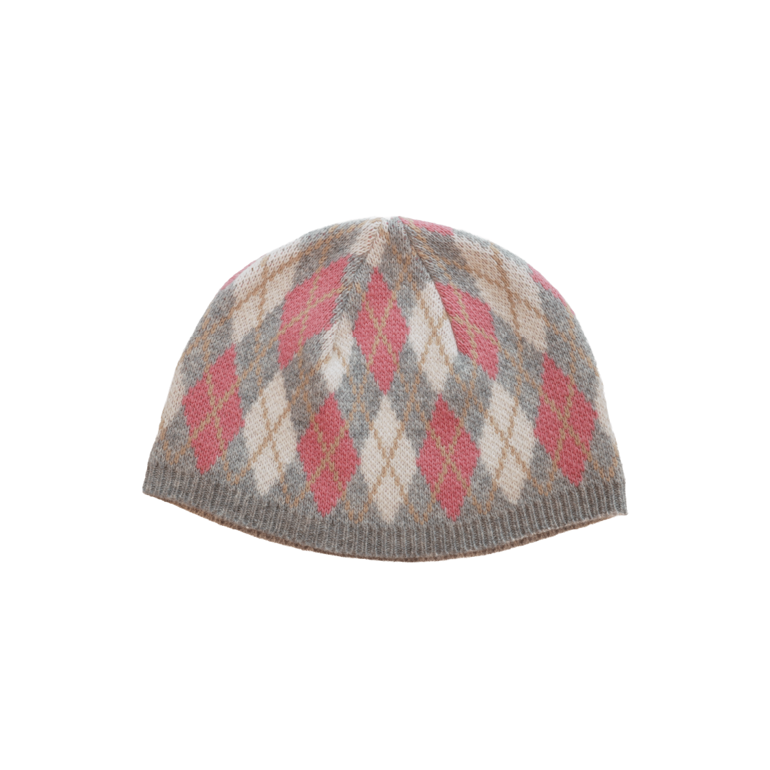 KS5CABE001GR Kookeesee Argyle Knit Beanie Grey
