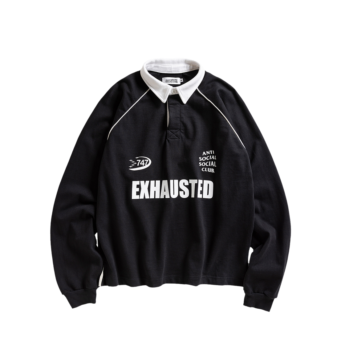 안티소셜소셜클럽 럭비 폴로 블랙(Anti Social Social Club Rugby Polo Black)