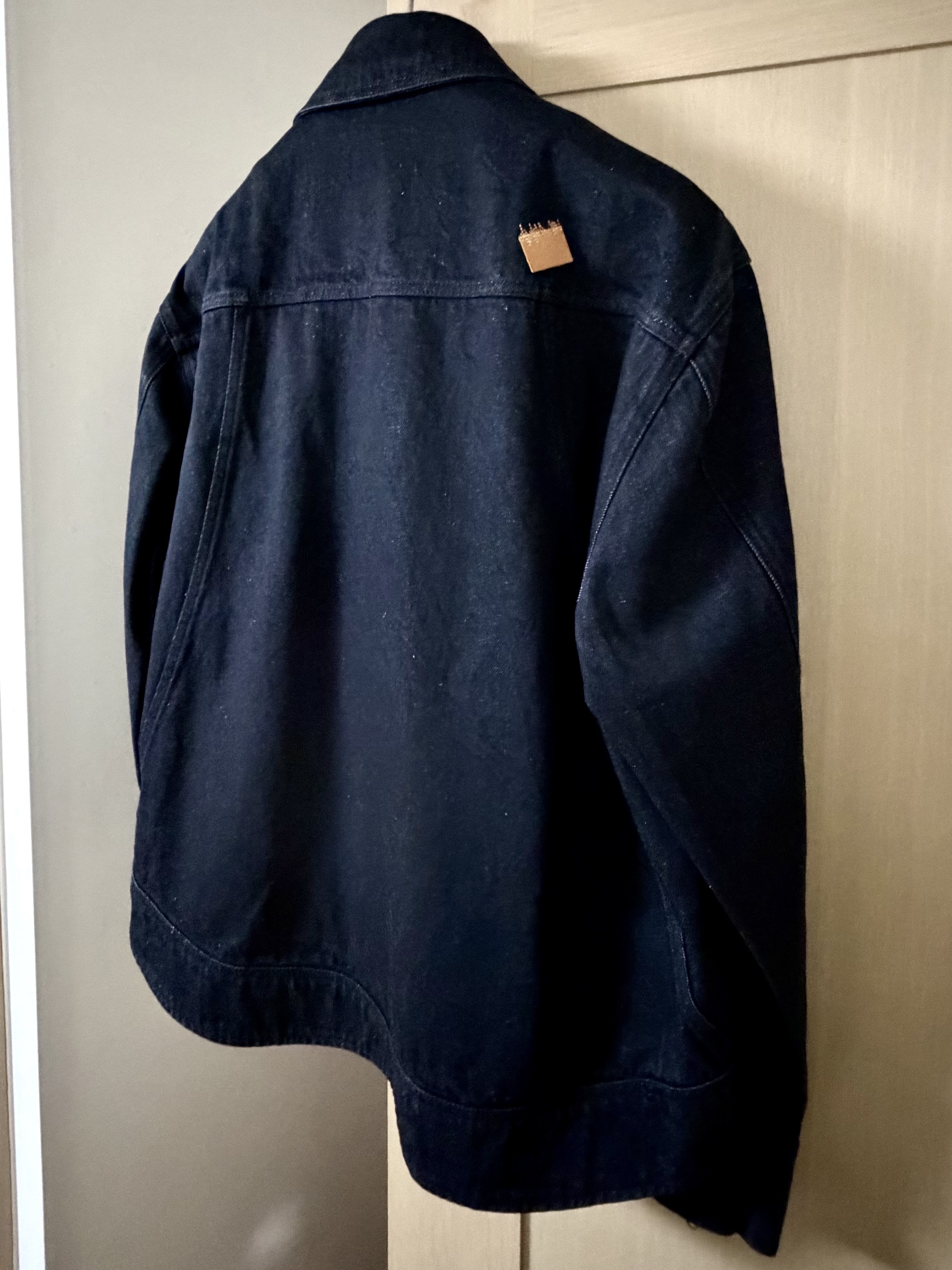 Ader Error Sig; SV Tag Trucker Jacket 01 Noir 착용 스타일 - 2