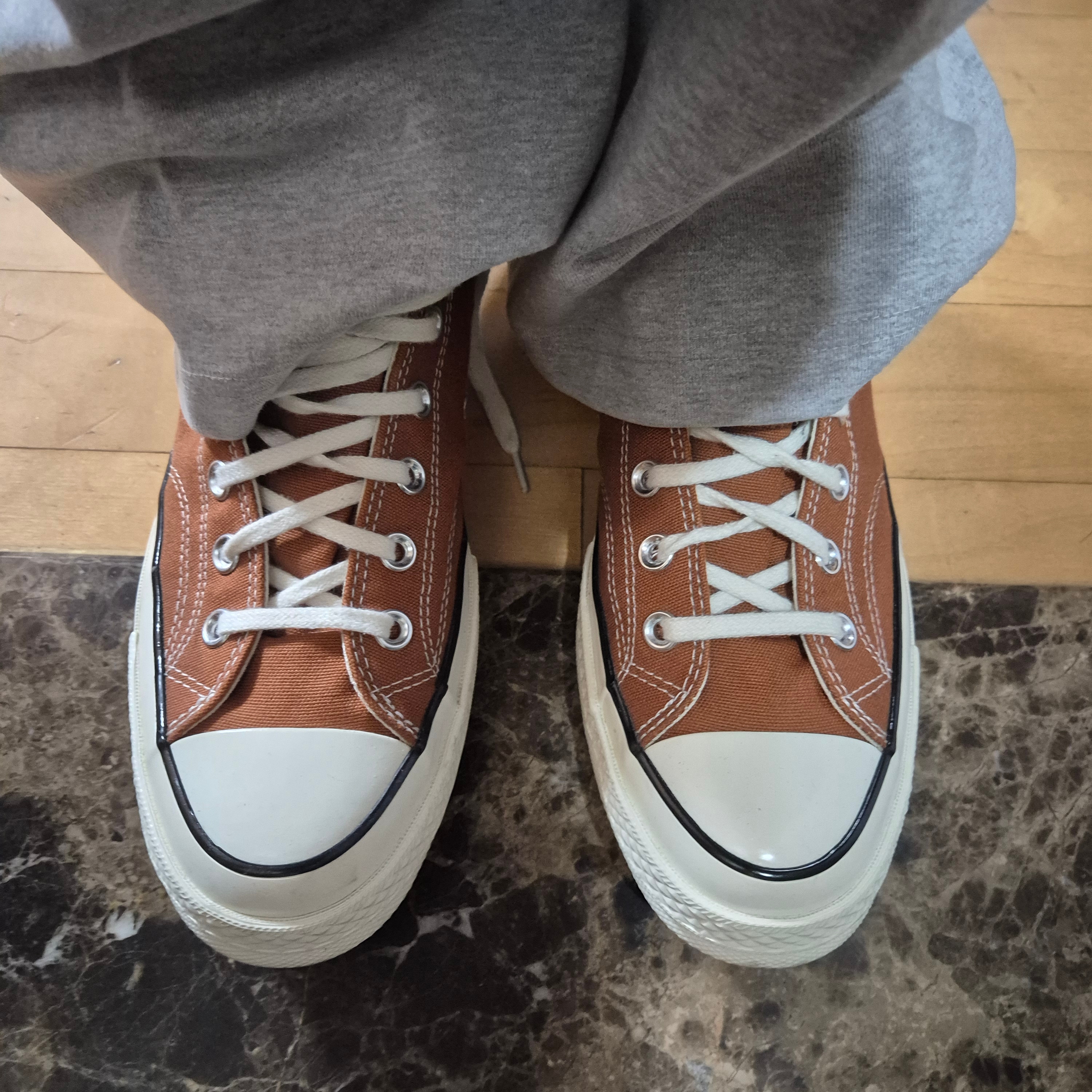 Converse Chuck 70 High Tawny Owl Egret 착용 스타일