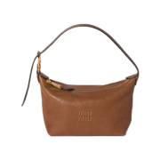 Miu Miu Nappa Leather Pouch Oak