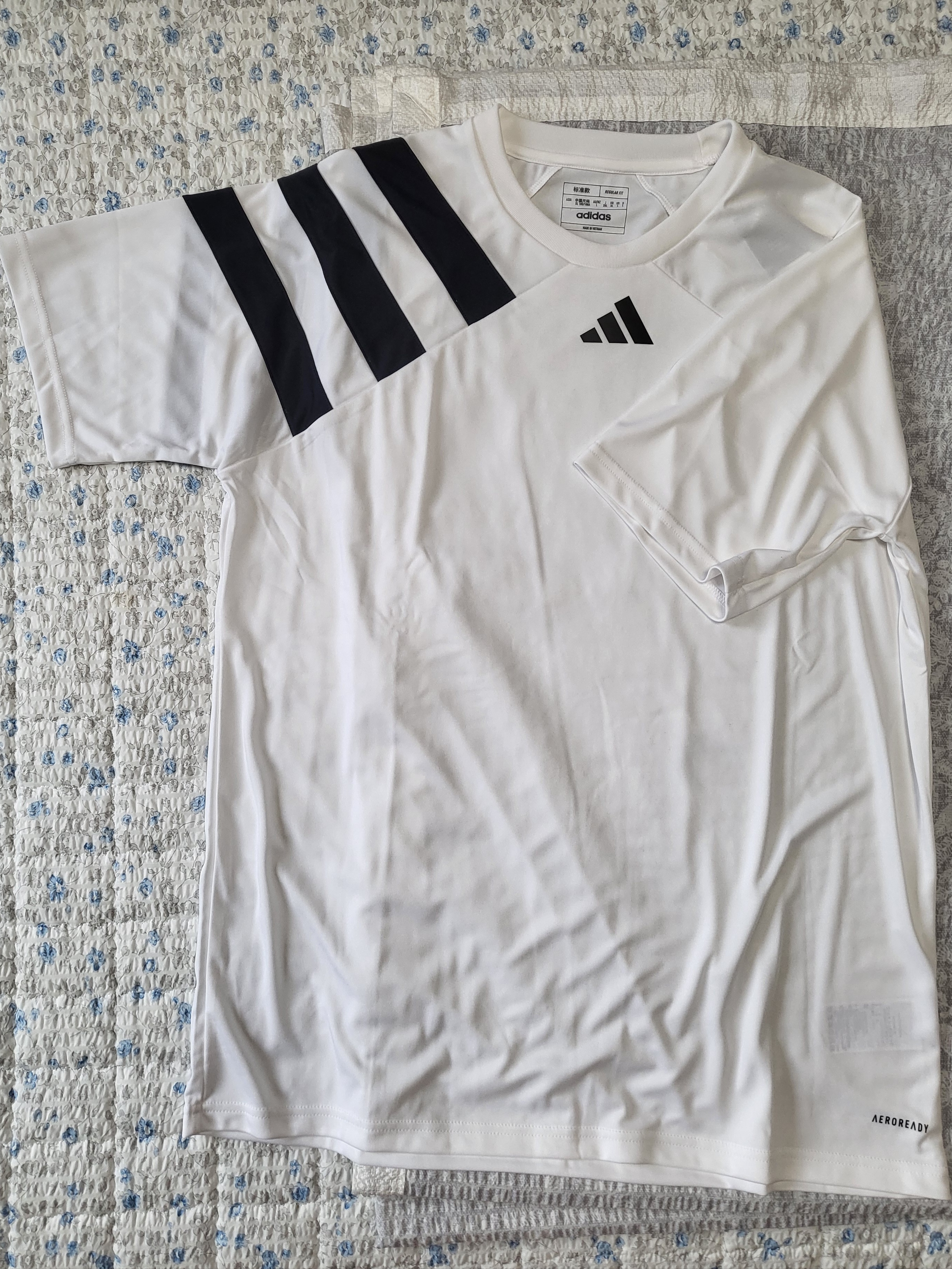 Adidas Fortore 23 Jersey T-Shirt White - KR Sizing 착용 스타일