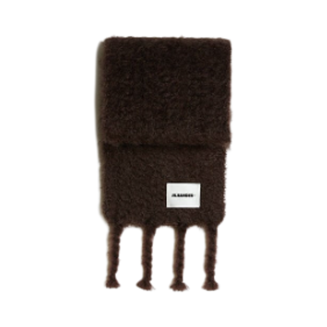 J40TE0132-J40041-204 Jil Sander Slim Wool Blend Muffler Earth