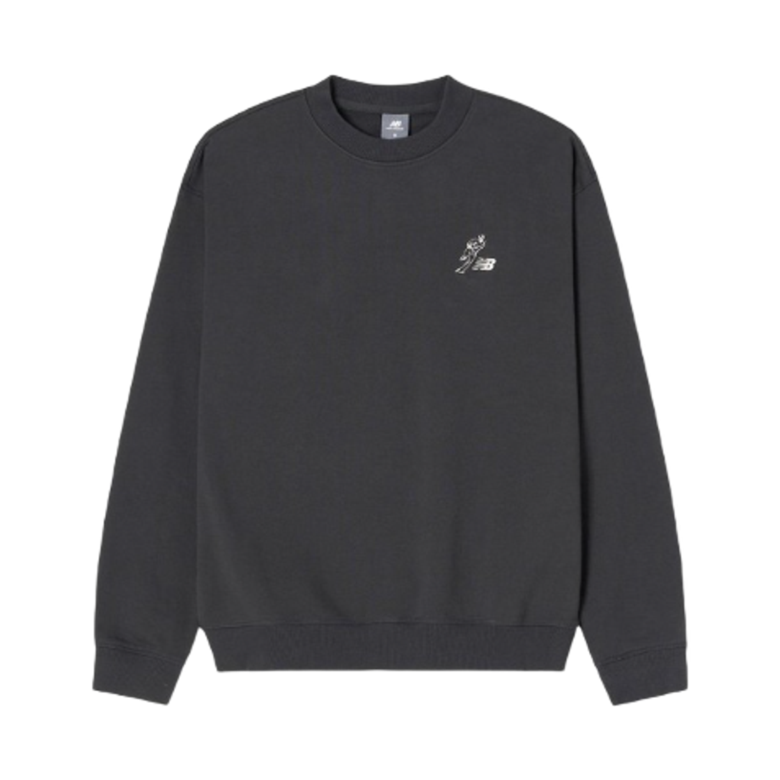 NBNCF42003-17 New Balance Shohei Ohtani Semi Over Fit Round Sweatshirt Dark Grey