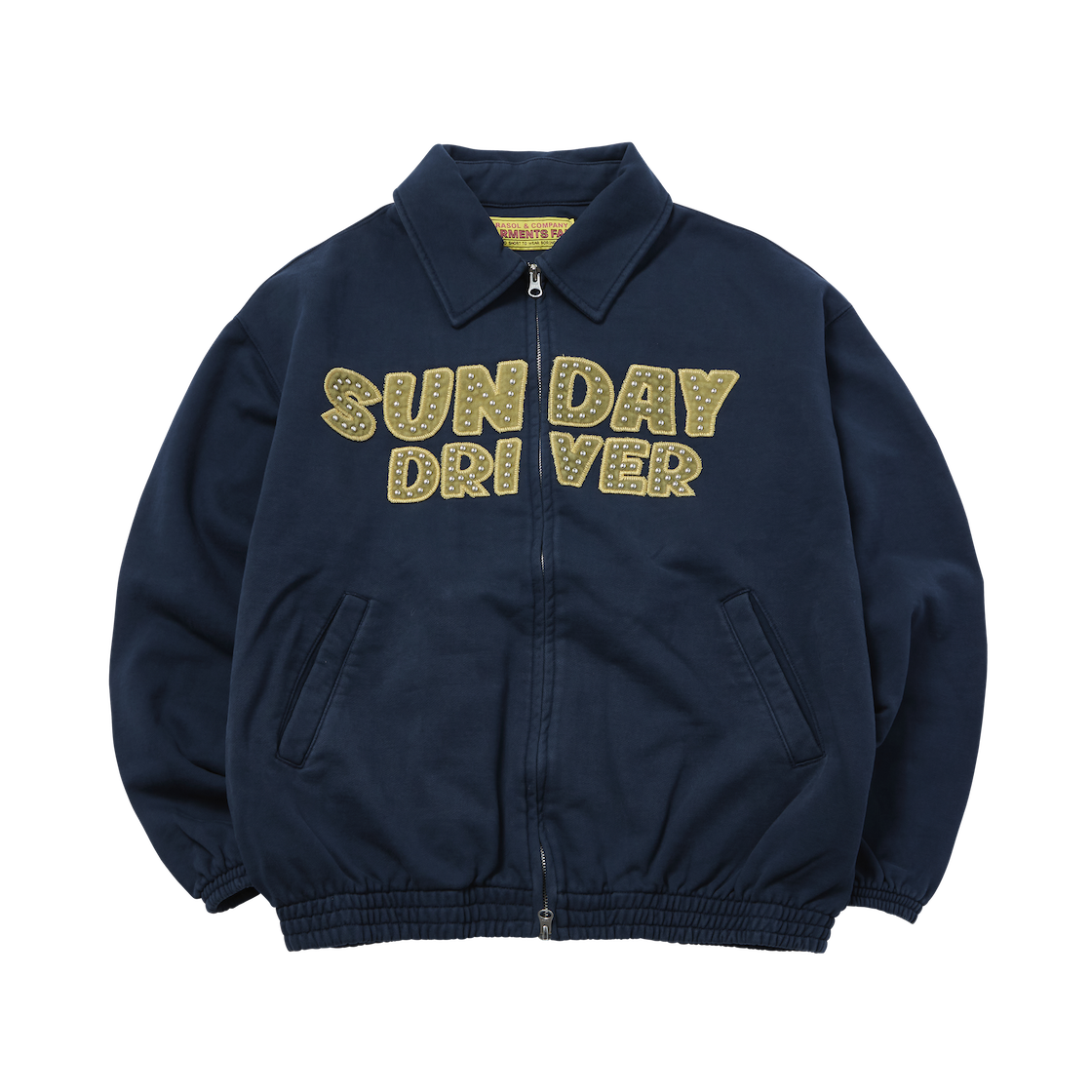 25FAGFJK02NV Garments Fab Sunday Driver Valet Sweat Jacket Navy