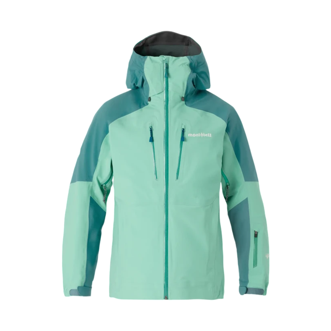 1102583 (W) Montbell Powder Track Parka Turquoise