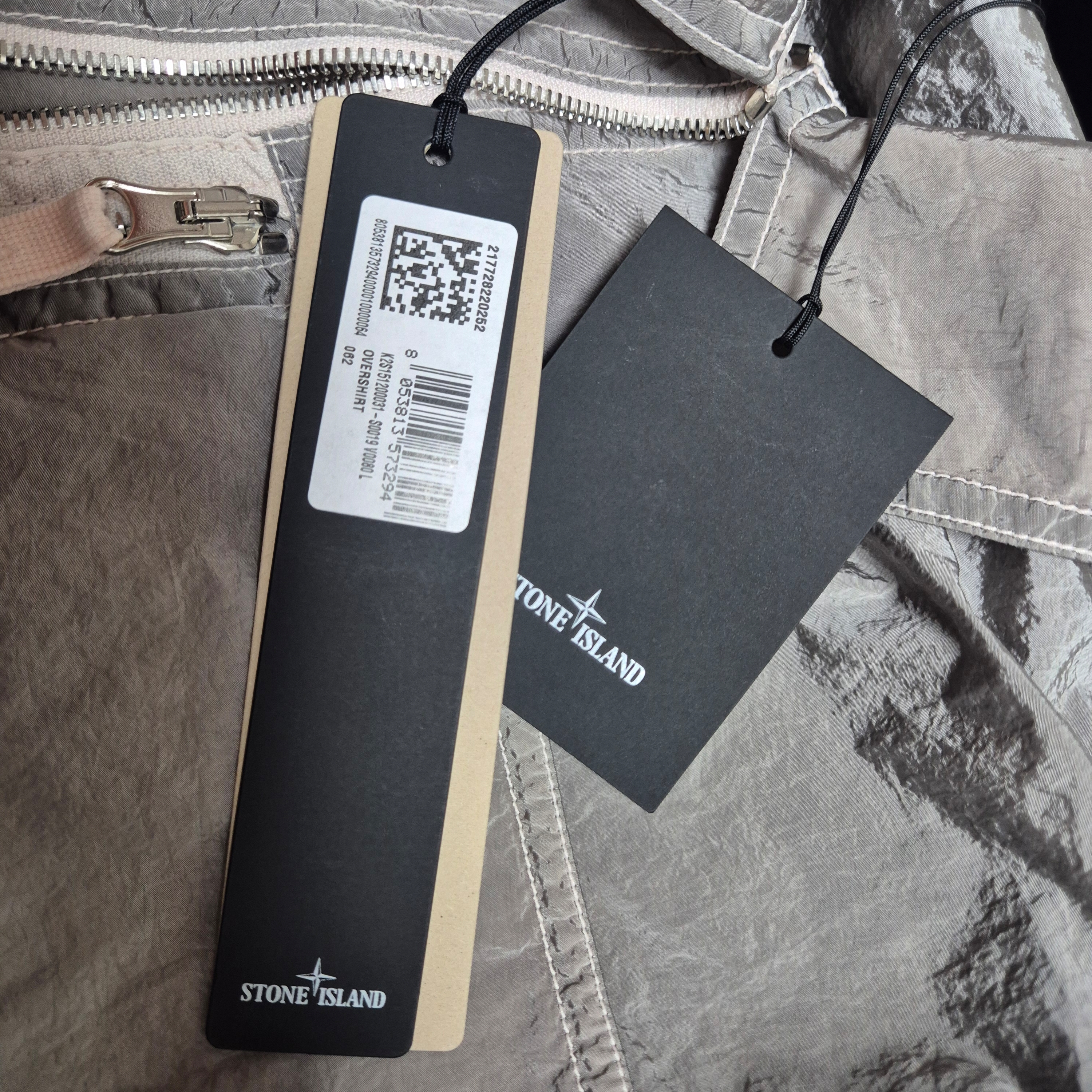 Stone Island 1200031 Nylon Metal in Econyl Regenerated Nylon Garment Dyed Overshirt Pink - 25FW 착용 스타일 - 3