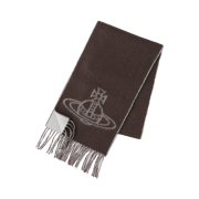 (W) Vivienne Westwood Double Logo Muffler Brown