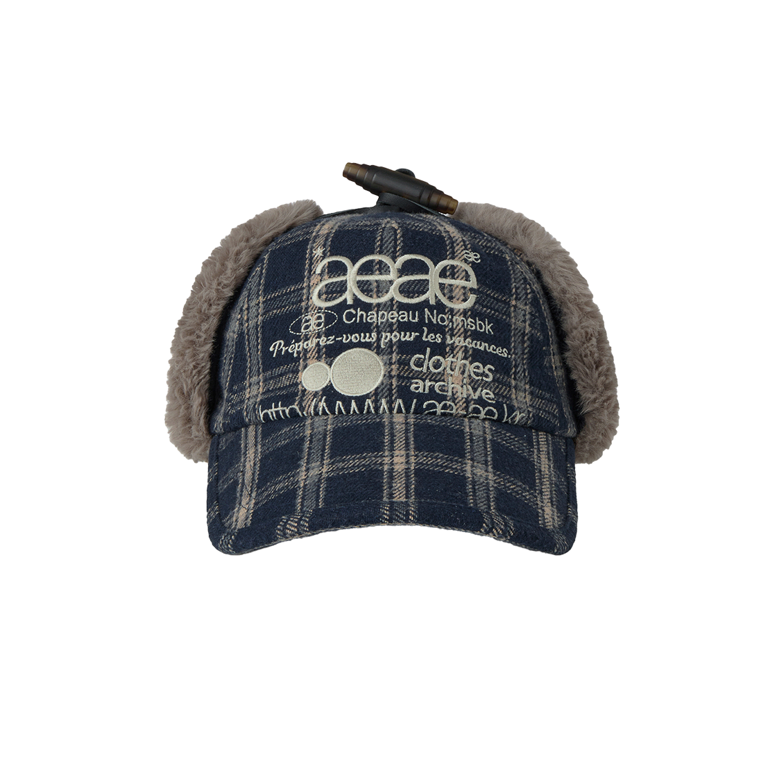 에이이에이이 웹 로고 트루퍼 캡 네이비(AEAE Web Logo Trooper Cap Navy)