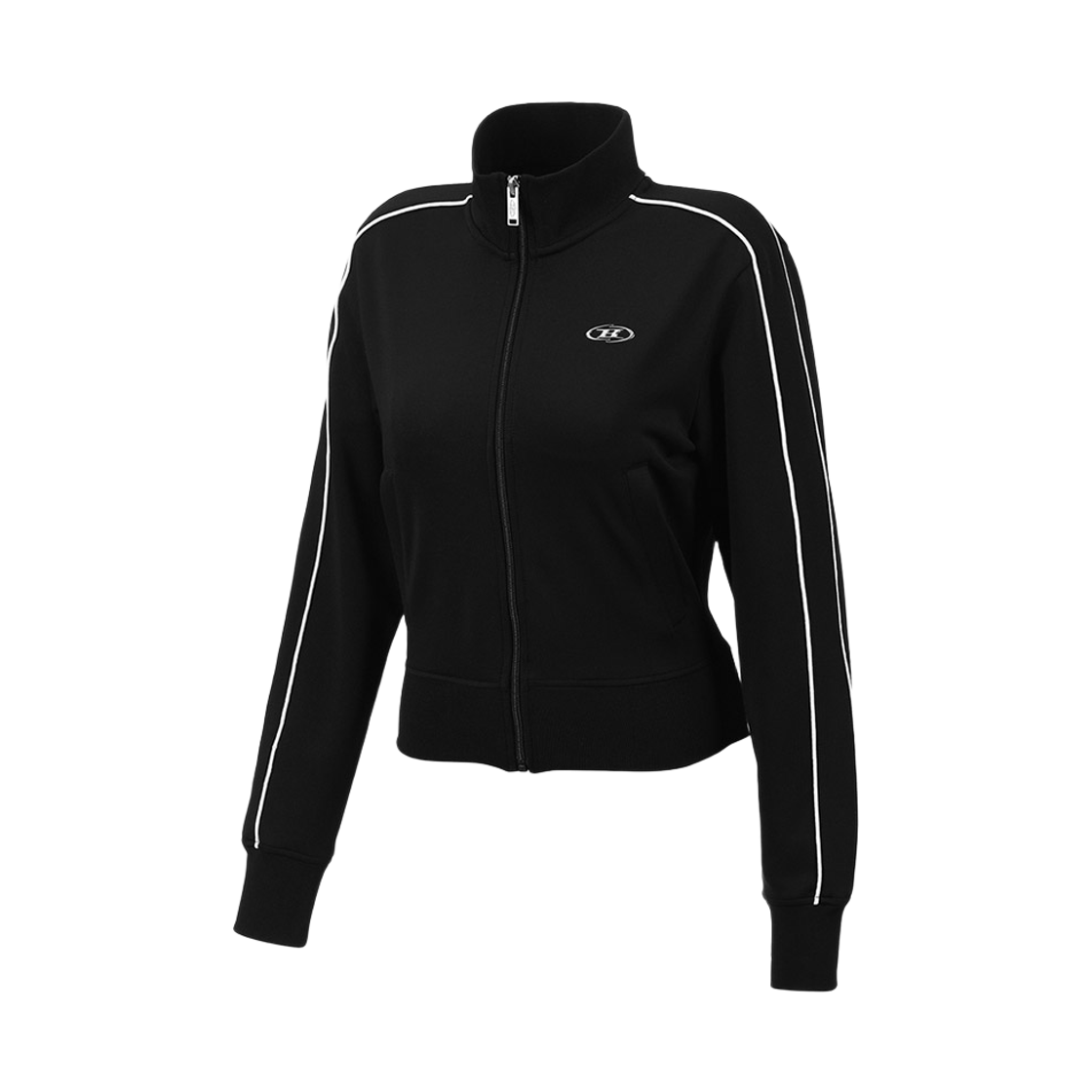 BG3WJK133BK BORN TO WIN W Piping Line Zip Up Jacket Black