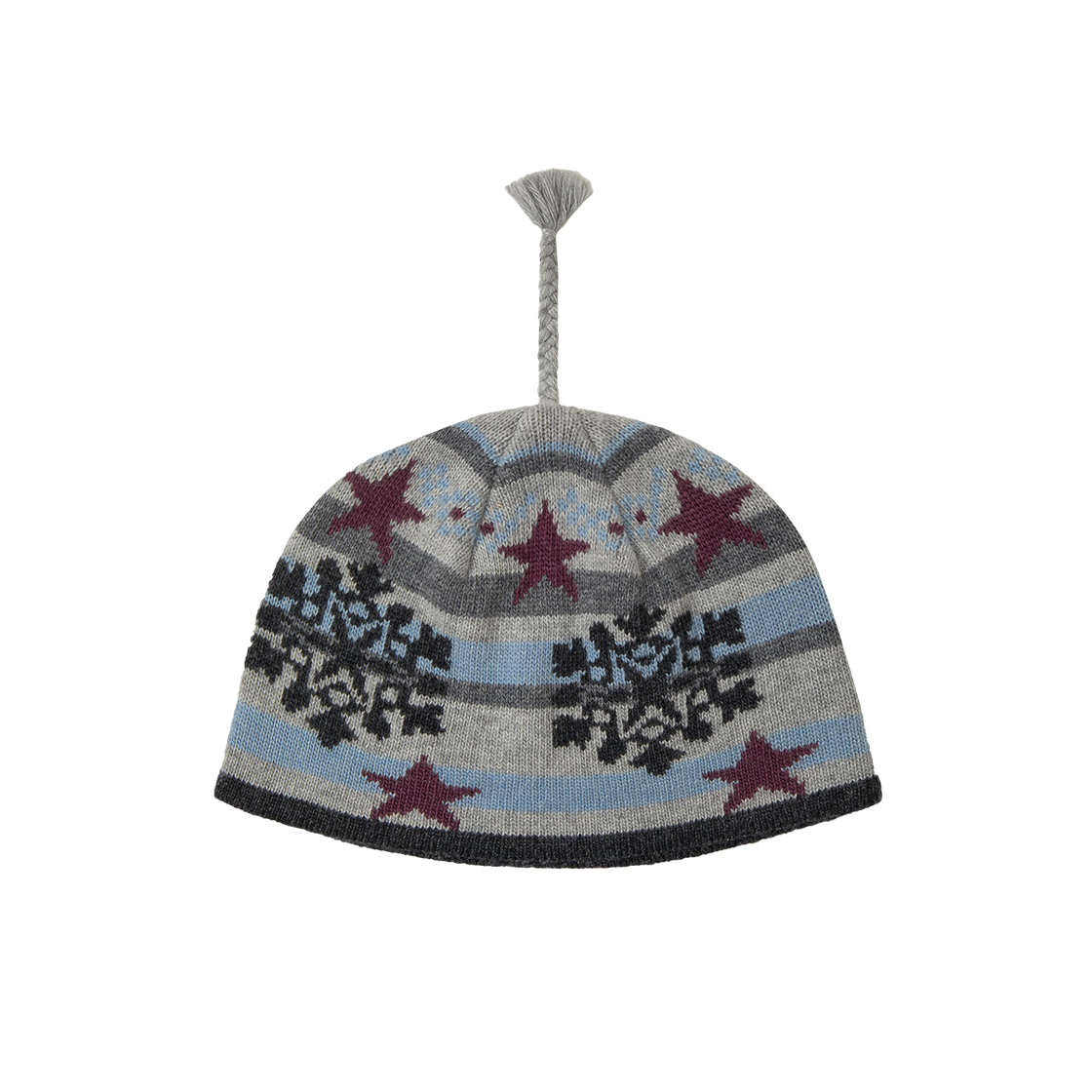 에이이에이이 스노우 태슬 비니 라이트 그레이(AEAE Snow Tassel Beanie Light Grey)