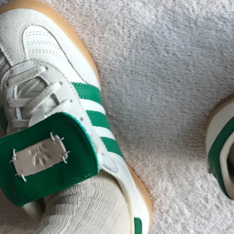 Adidas x Foot Industry Gazelle Indoor Off White Green 착용 스타일