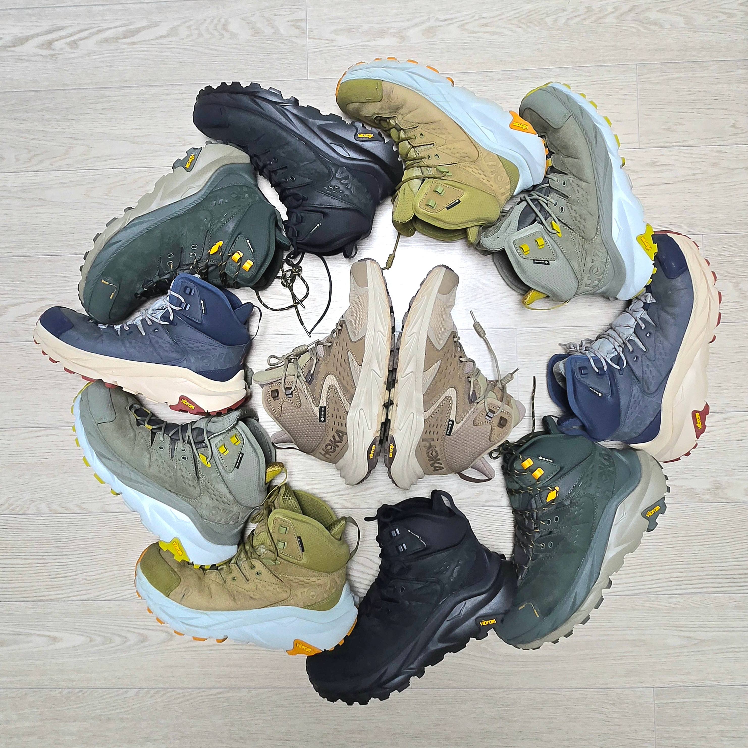 Hoka Anacapa 2 Mid GTX Dune Oxford Tan - Wide 착용 스타일