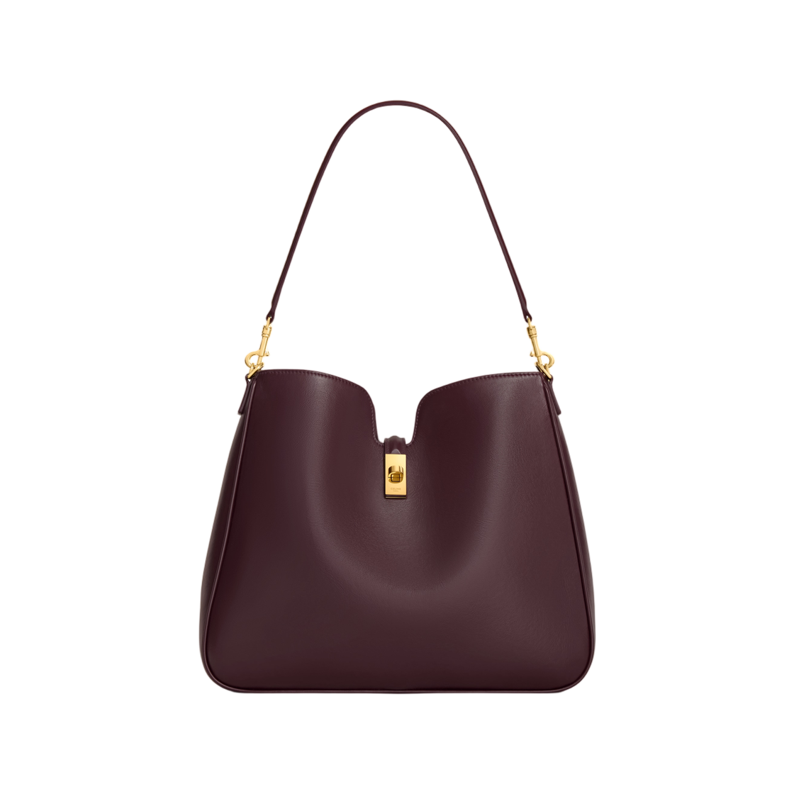119563FX9-28DG Celine Medium Camille 16 Soft Bag in Smooth Calfskin Deep Burgundy