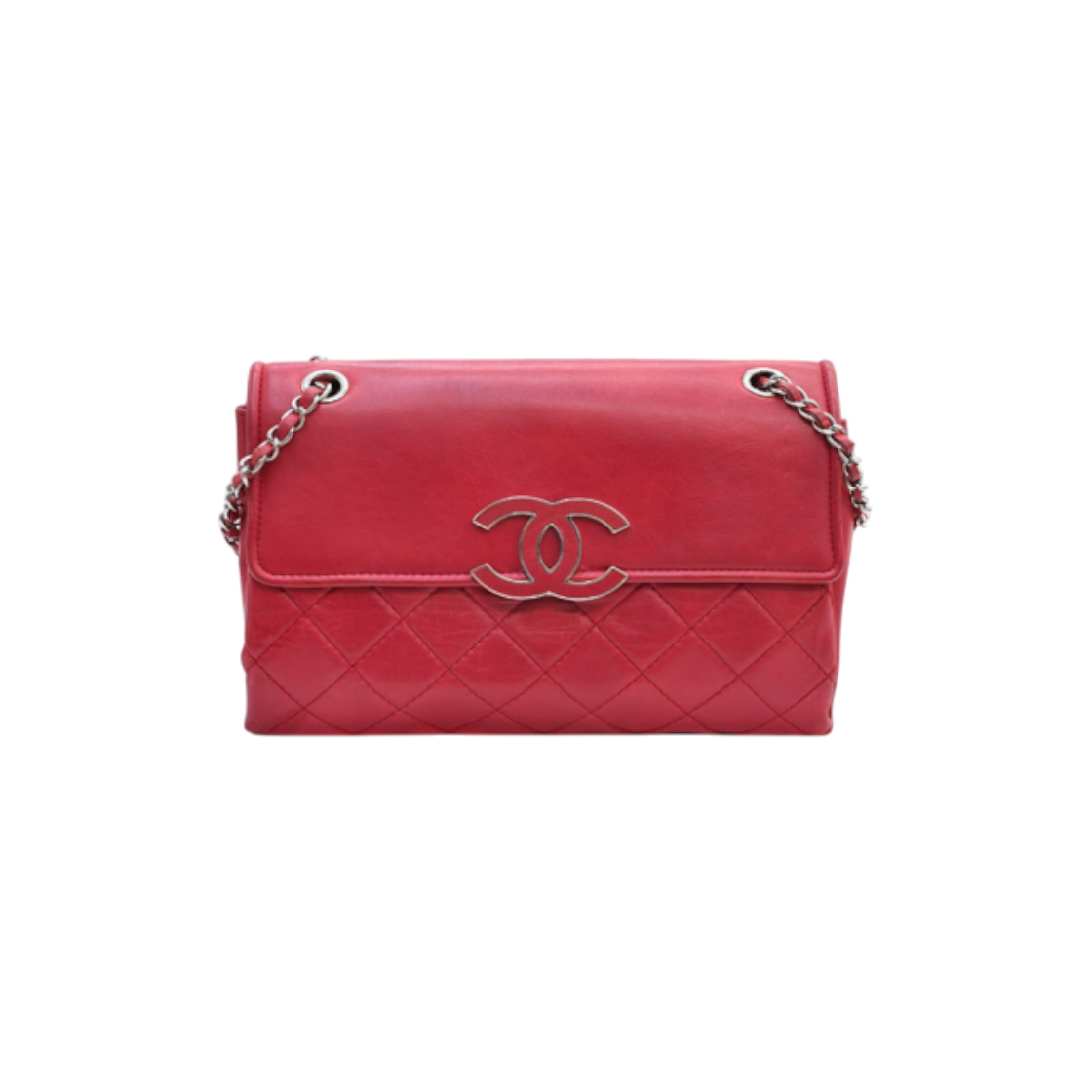 샤넬 핑크 레더 스퀘어 플랩 숄더백 D-A11113(Chanel Pink Leather Square Flap Shoulder Bag) - 1