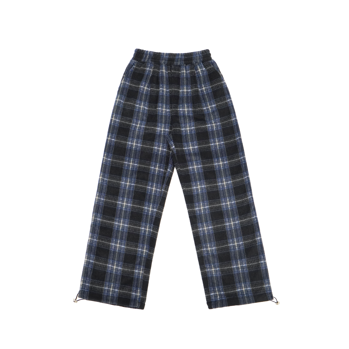 KS5CRSR004CB Kookeesee Winter Polar Fleece Jogger Pants Check black