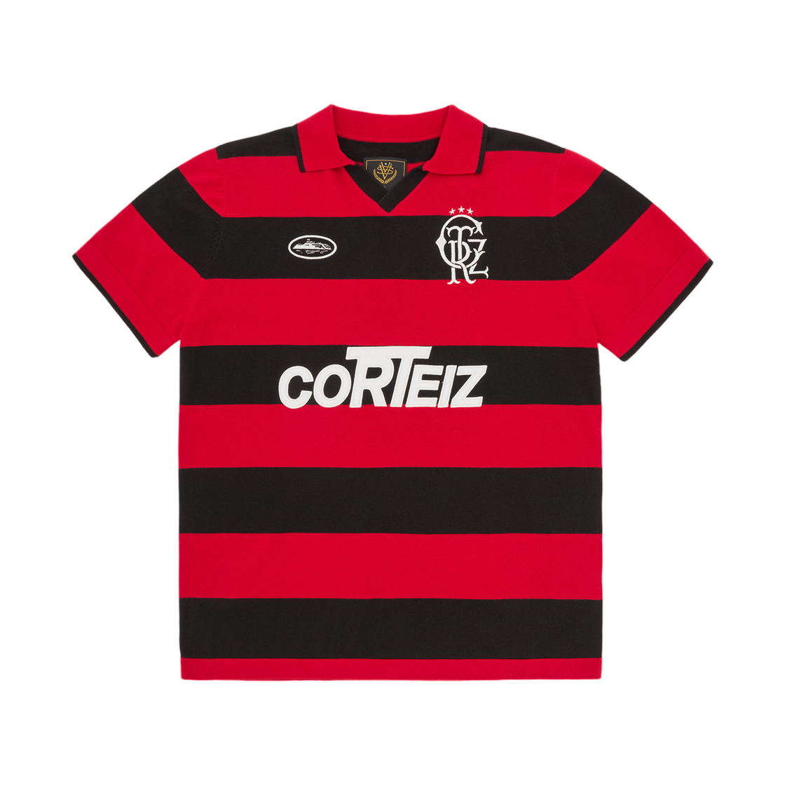 코르테이즈 스트라이프 니트 저지 레드(Corteiz Striped Knit Jersey Red)