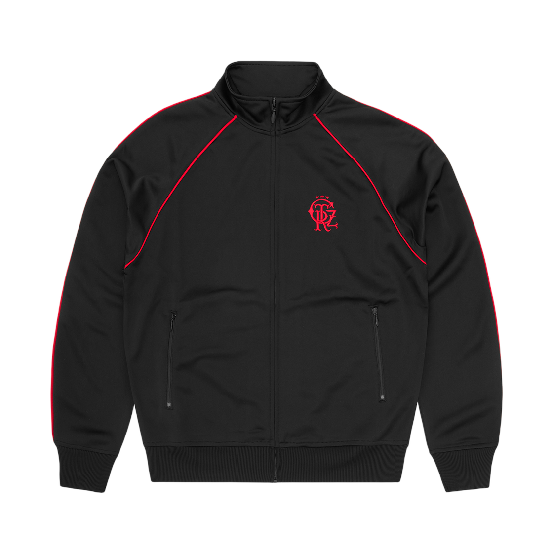 코르테이즈 3 스타 크레스트 트랙 자켓 블랙(Corteiz 3 Star Crest Track Jacket Black)