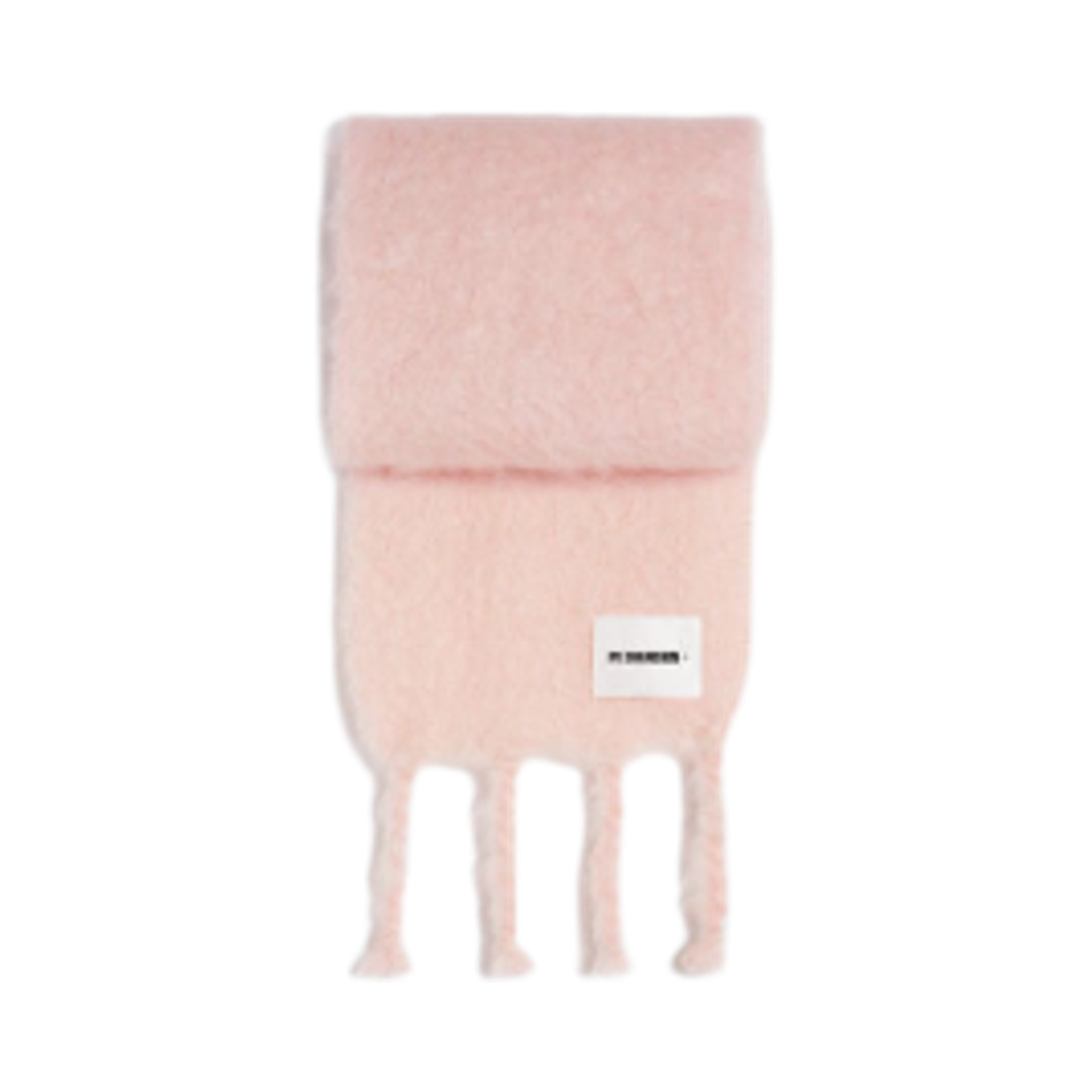 J40TE0132-J40041-660 Jil Sander Slim Wool Blend Muffler Powder Pink