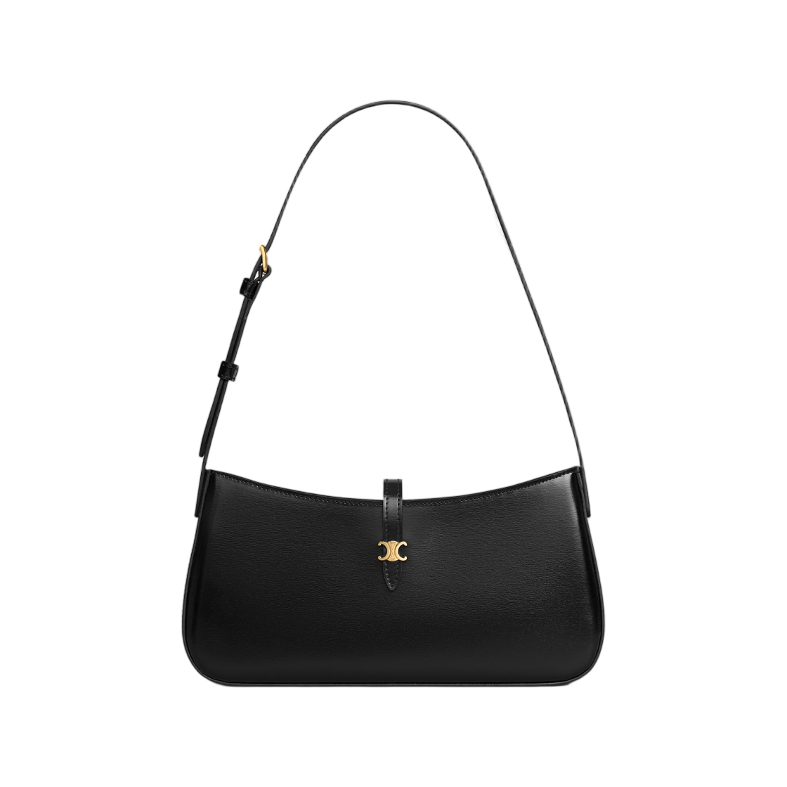 셀린느 티나 숄더백 샤이니 카프스킨 블랙(Celine Tina Shoulder Bag in Shiny Calfskin Black)