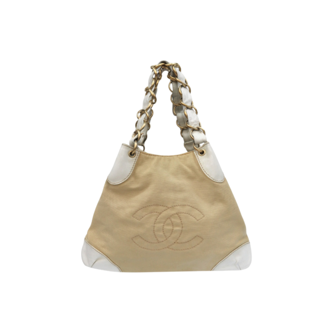 ITVL7SCEWJ2H Chanel Beige Fabric Shoulder Bag