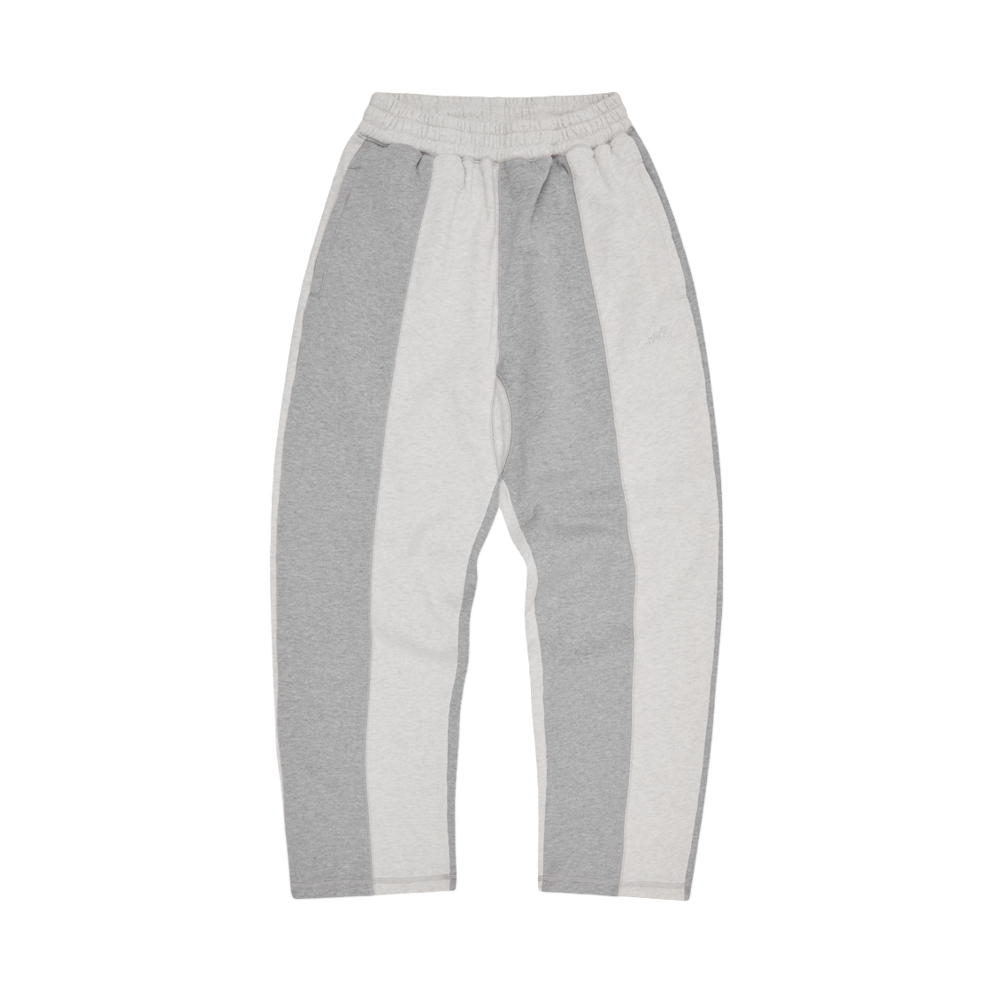 - Corteiz HMP Contrast Panel Open Hem Sweatpant Heather Grey