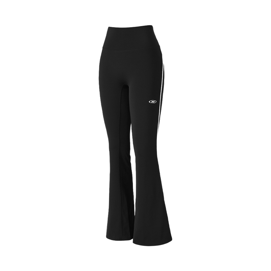BG3WRP145BK BORN TO WIN W Piping Fleece Boots Cut Leggings Black