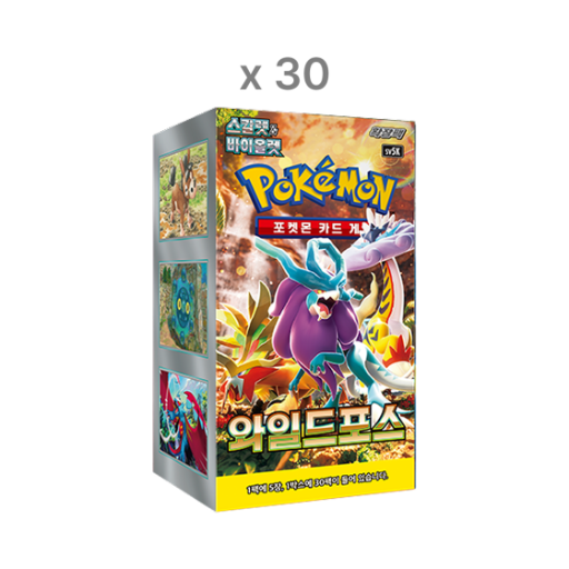 - Pokemon TCG Scarlet & Violet Expansion Pack Wild Force 30 Boxes (Total Pack of 900/Korean Ver.)