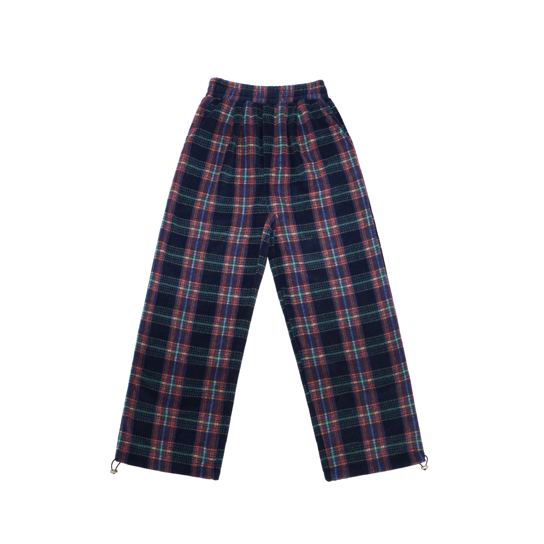 KS5CRSR004CM Kookeesee Winter Polar Fleece Jogger Pants Check multi