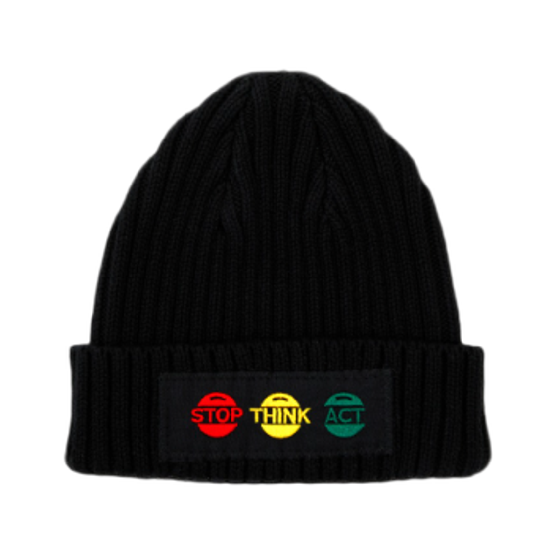 - Comfort x No Other Choice Stop, Think, Act Beanie Black