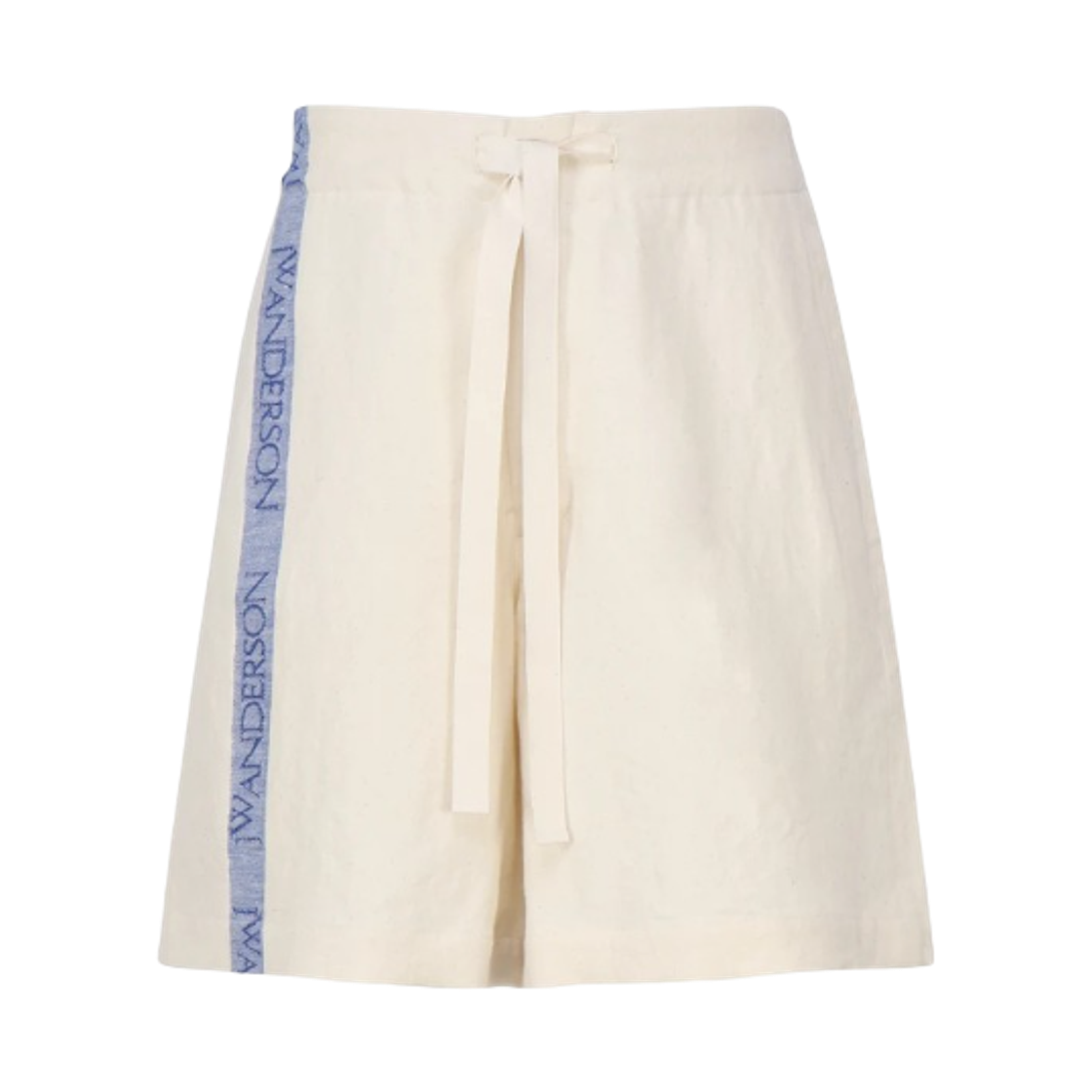 SR0088PG1483002 JW Anderson Logo Tape Wide Shorts Off White