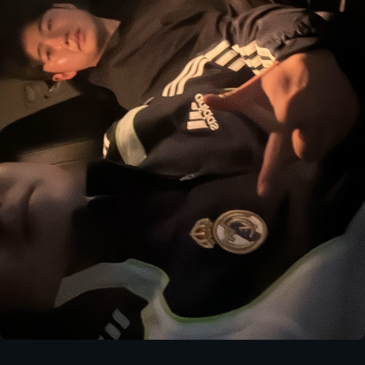 Adidas Real Madrid UBP Track Top Night Navy - KR Sizing 착용 스타일