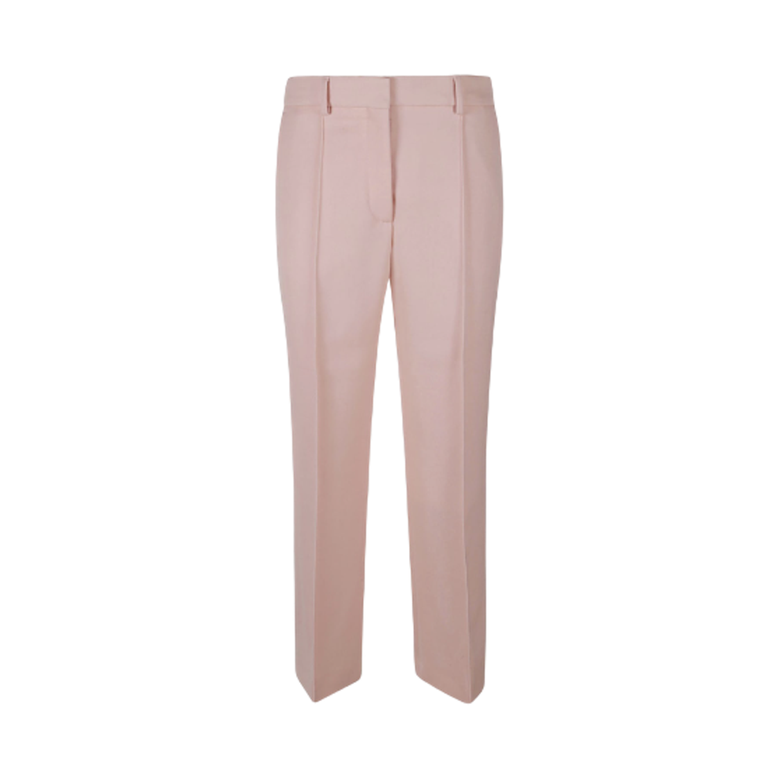 (W) 랑방 레귤러 핏 크롭 플레인 트라우저 로즈((W) Lanvin Regular Fit Cropped Plain Trousers Rose)