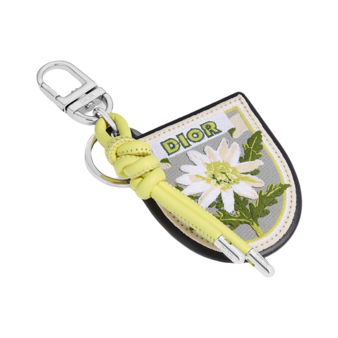 디올 플라워 키링 자수 그레인드 카프스킨 멀티컬러(Dior Flower Key Ring Embroidered Grained Calfskin Multicolor) - 1