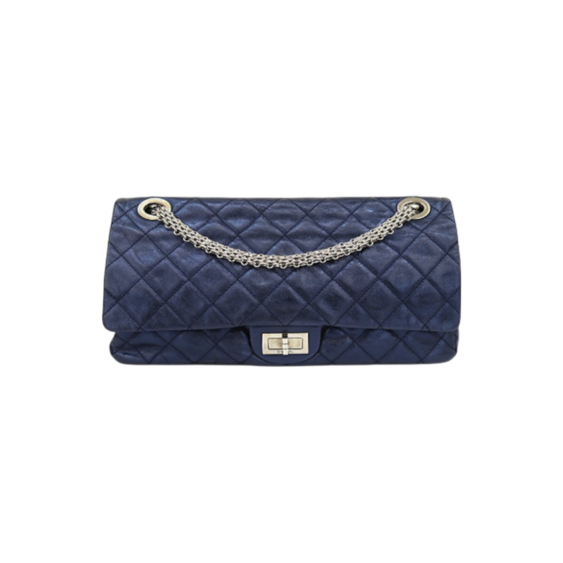 샤넬 맥시 메탈릭 네이비 2.55 백 D-A17657(Chanel Maxi Metallic Navy 2.55 Bag) - 1