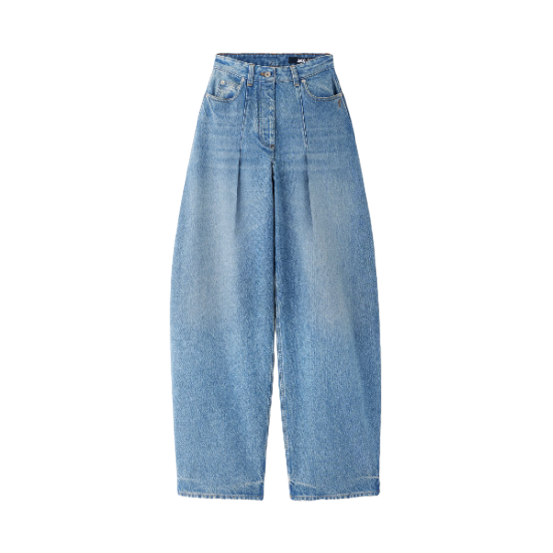 PAW00609AD0-0038-33C (W) Jacquemus The Ovalo De Nimes Denim Pants Blue Tabac