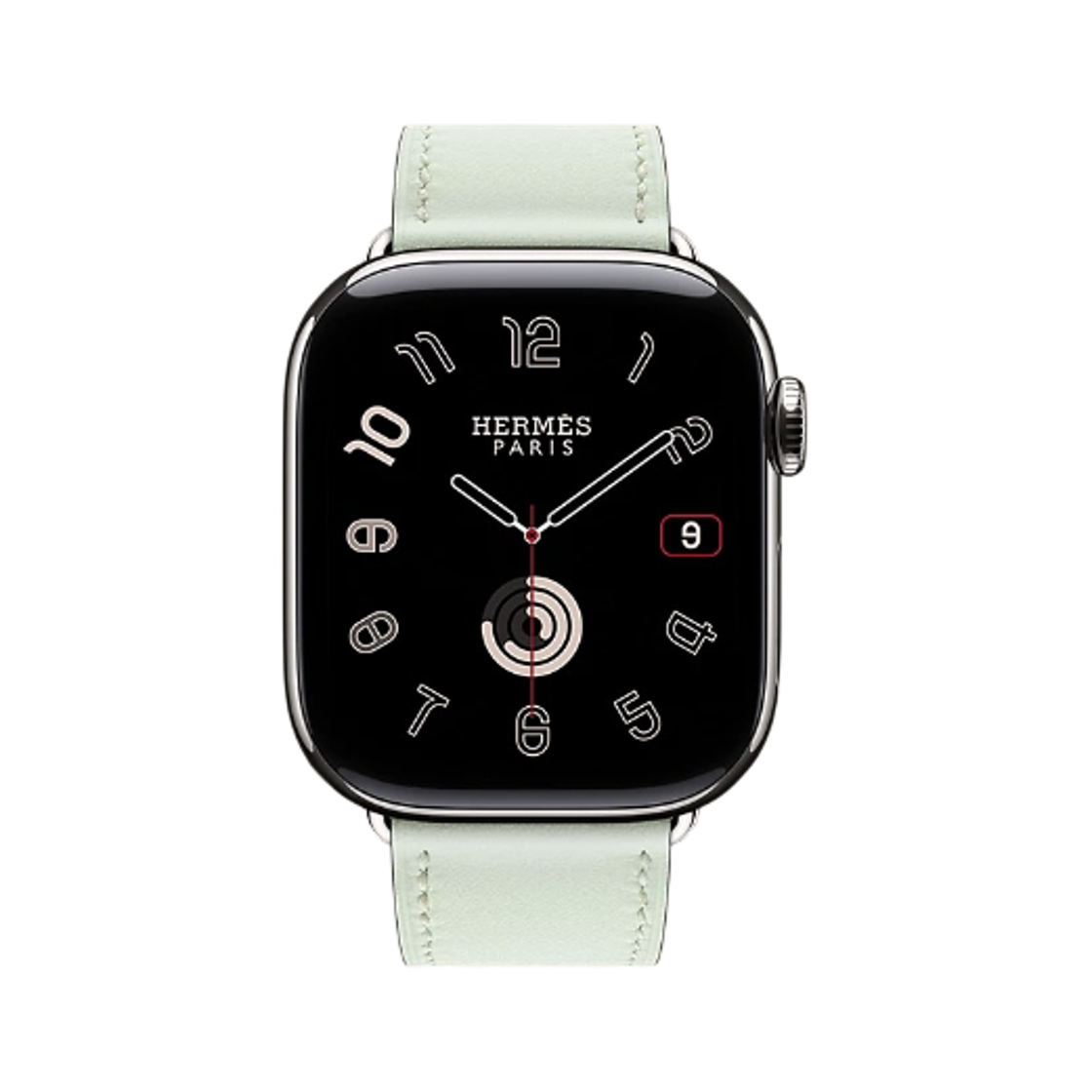 애플 워치 에르메스 11 42mm 티타늄 케이스 싱글 투어 베르 페퍼민트 (국내 정식 발매 제품)(Apple Watch Hermes Series 11 42mm Titanium Case with Single Tour Vert Peppermint (Korean Ver.)) - 1