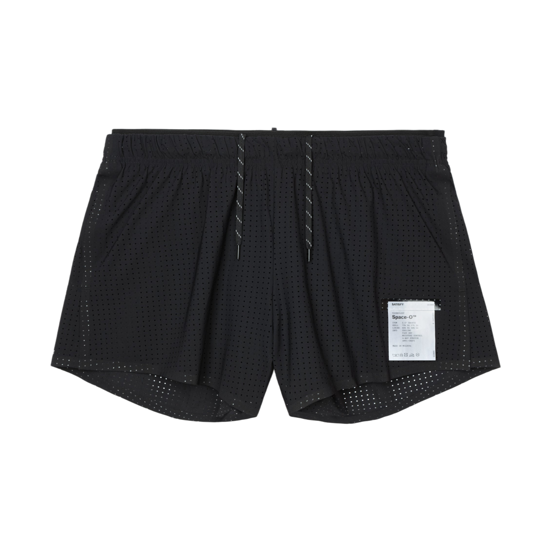 (W) 새티스파이 스페이스-O 2.5인치 쇼츠 블랙((W) Satisfy Space-O 2.5 Inch Shorts Black)