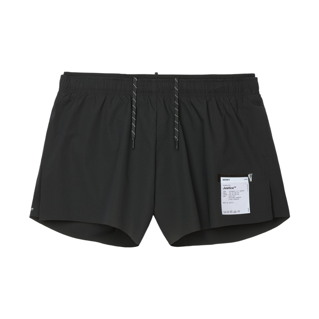 22003-BK (W) Satisfy Justice Distance 2.5 Inch Shorts Black