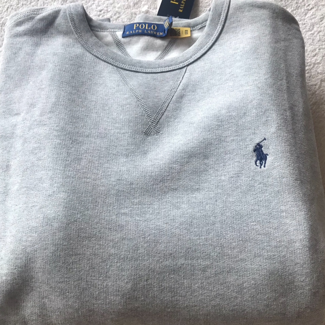 [15%적립] Polo Ralph Lauren RL Fleece Sweatshirt Andover Heather 착용 스타일