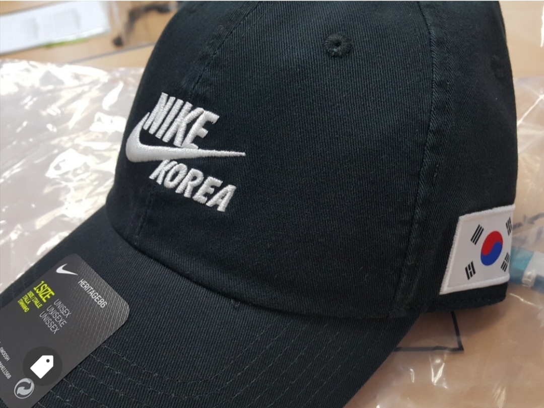 Nike H86 Korea Cap Black 착용 스타일