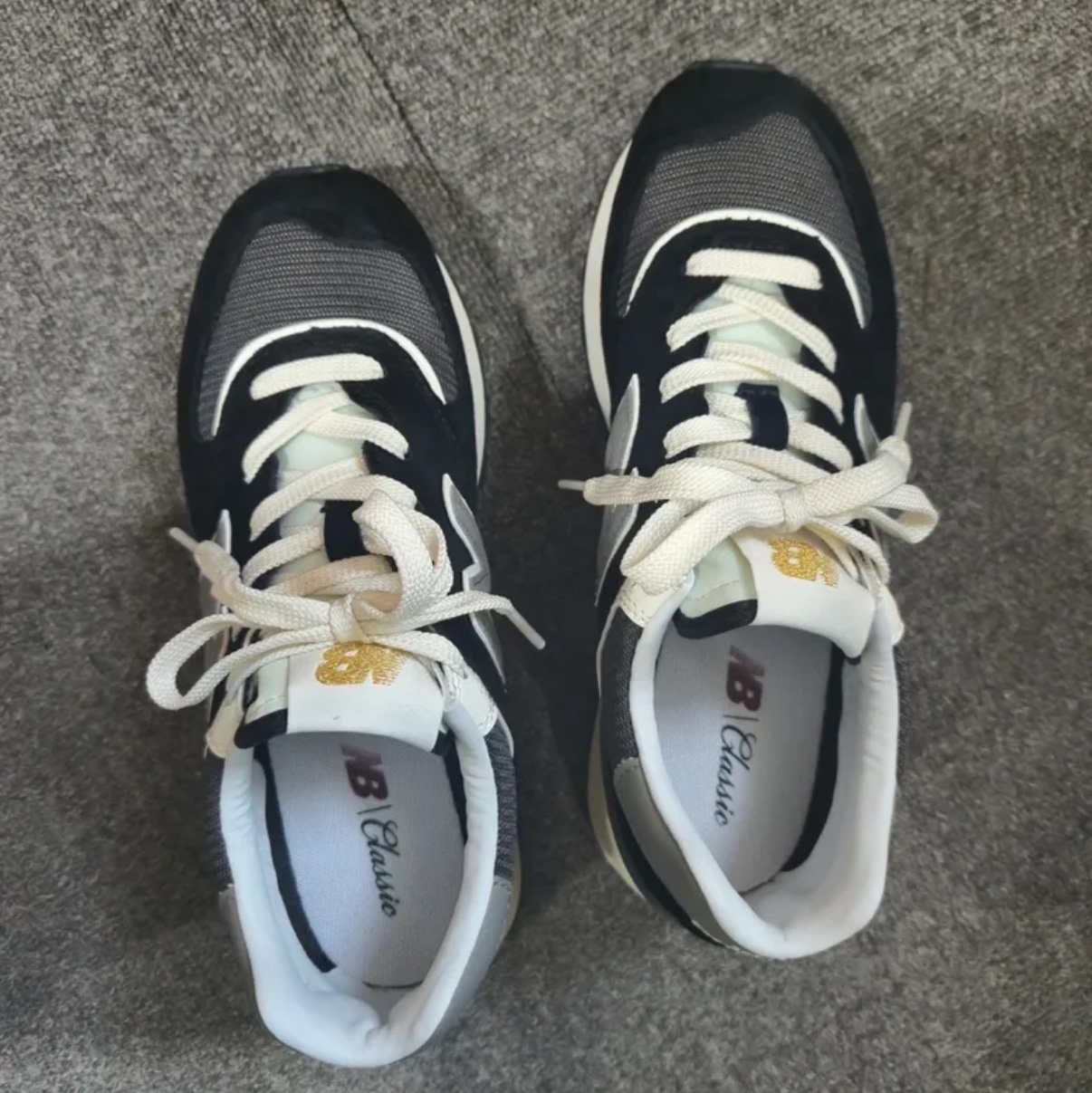 New Balance 574 Legacy Black 착용 스타일