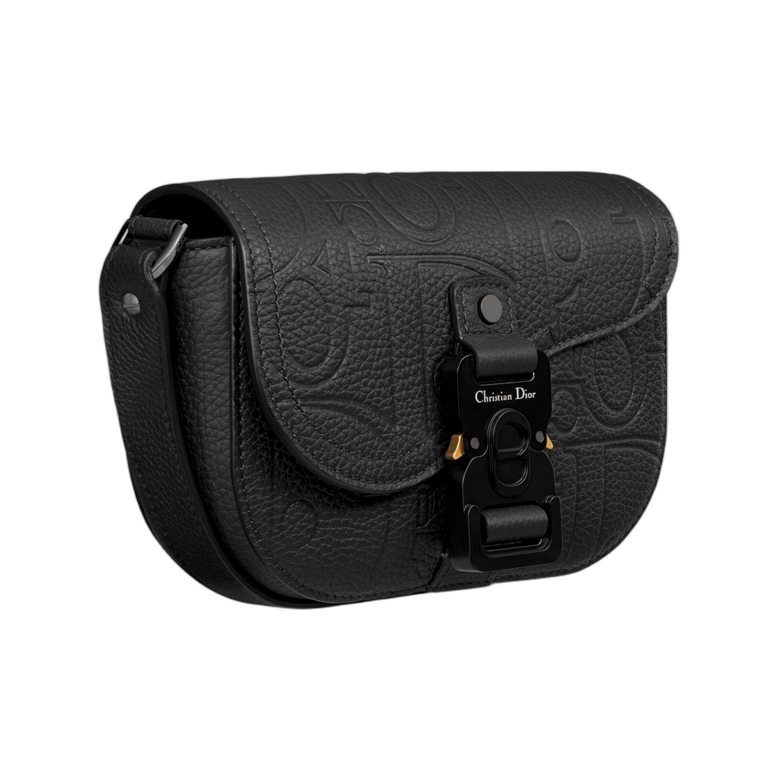 디올 새들 미니 플랩 스트랩 백 디올 그래비티 레더 블랙(Dior Saddle Mini Flap Strap Bag Dior Gravity Leather Black) - 2