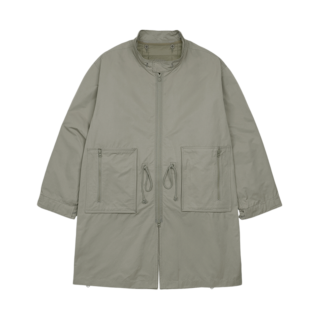 산산기어 지퍼 필드 파카 그레이 베이지