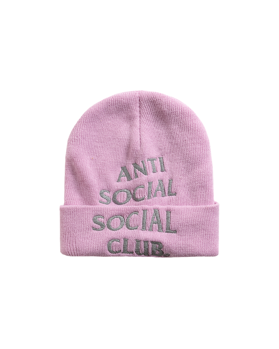 TI25C1702711 Anti Social Social Club Embroidered Beanie Pink